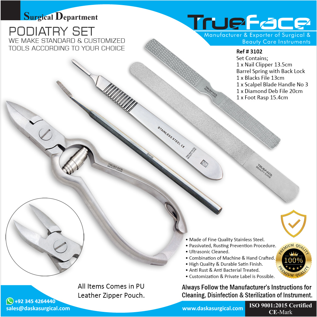 podiatry-instruments-set 5 pieces-ref-3102